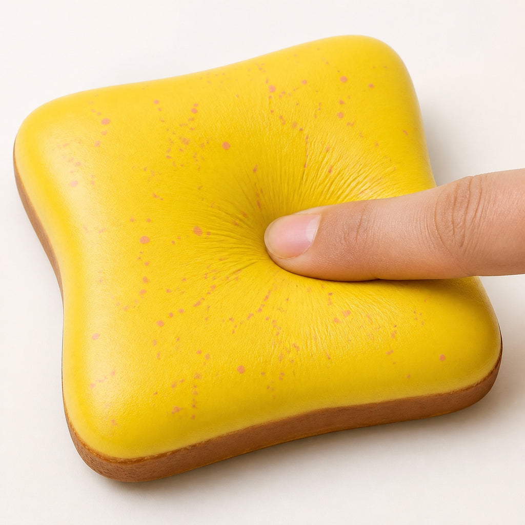 Slow-Rising Butter Toast Squishy – Squeeze, Relax & Enjoy!