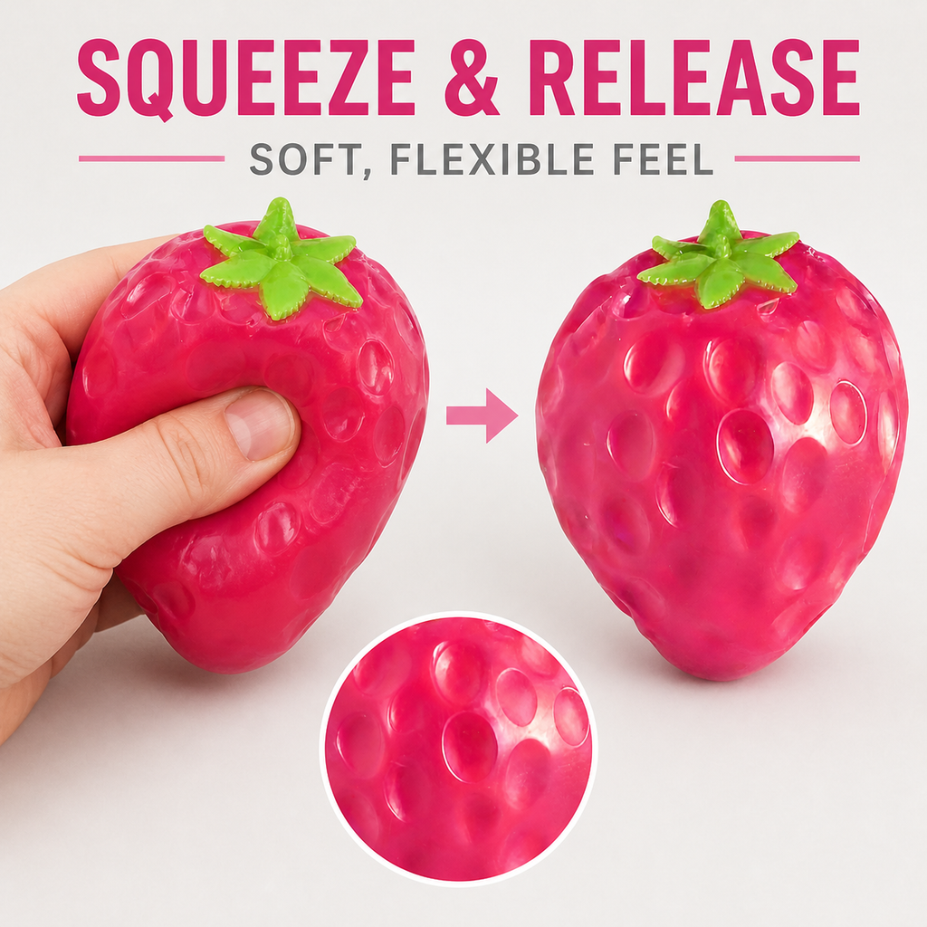 Sunshine Magic Giant Color-Changing Strawberry Squishy