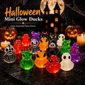 30-Piece Glow-in-the-Dark Halloween Duck Figurine Set