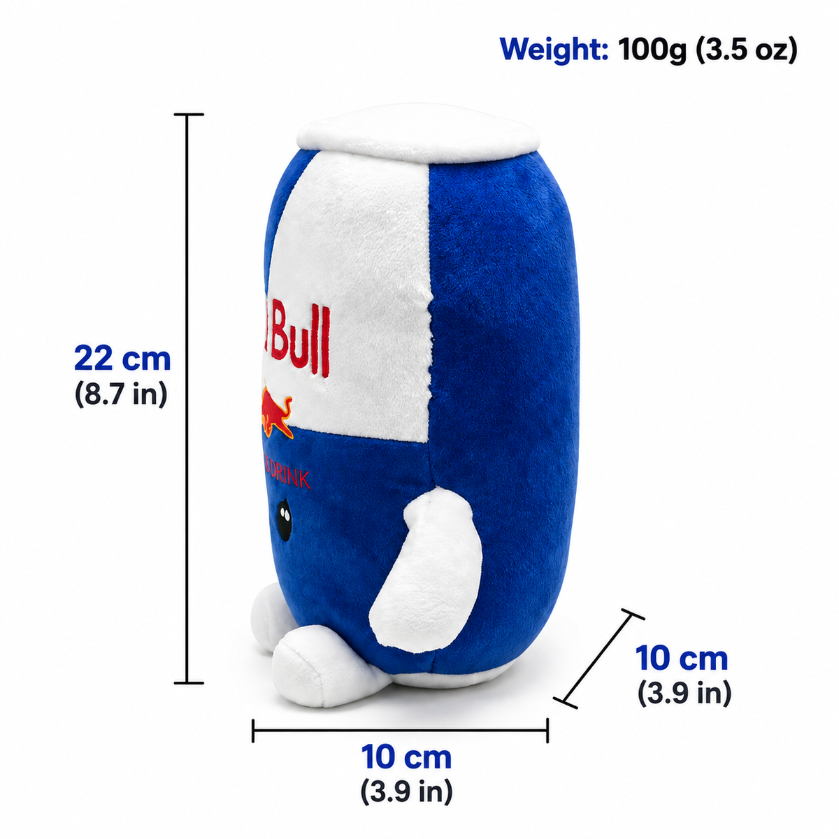 Blue Energy Drink Can Plush Toy – Funny Soft Beverage Can Pillow, Cute Stuffed Cushion Gift