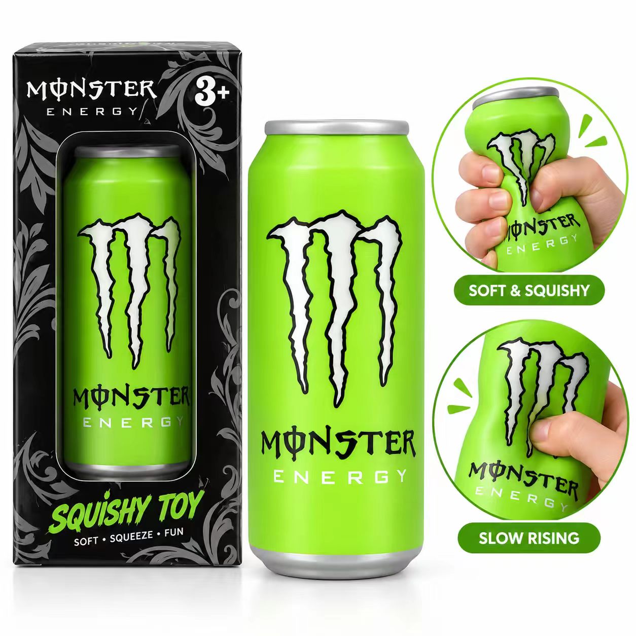Energy Drink Can Squishy Toy – Soft TPR Squeeze Stress Relief Toy
