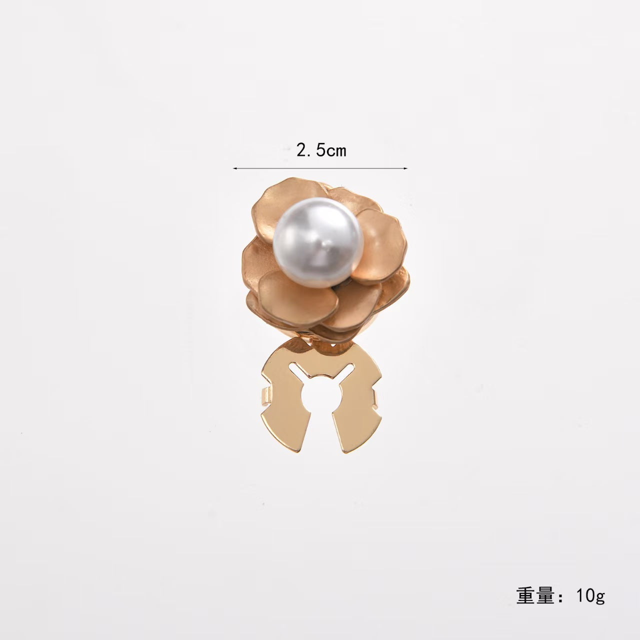 Decorative Flower Cufflinks Clip Rhinestone Men Women Casual Clothing Decoration Cuffs