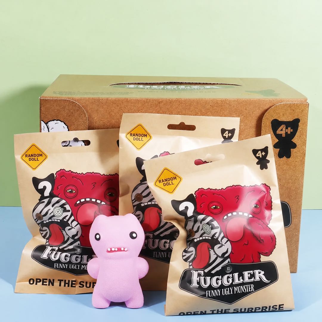 Fuggler Funny Ugly Monster Blind Box Squishy Figure – Random 1PC Mystery Collectible Toy with Stress Relief Bead Filling