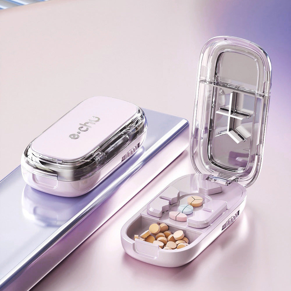 3-in-1 Pill Splitter & Dispenser – 1/2, 1/3 & 1/4 Tablet Cutter