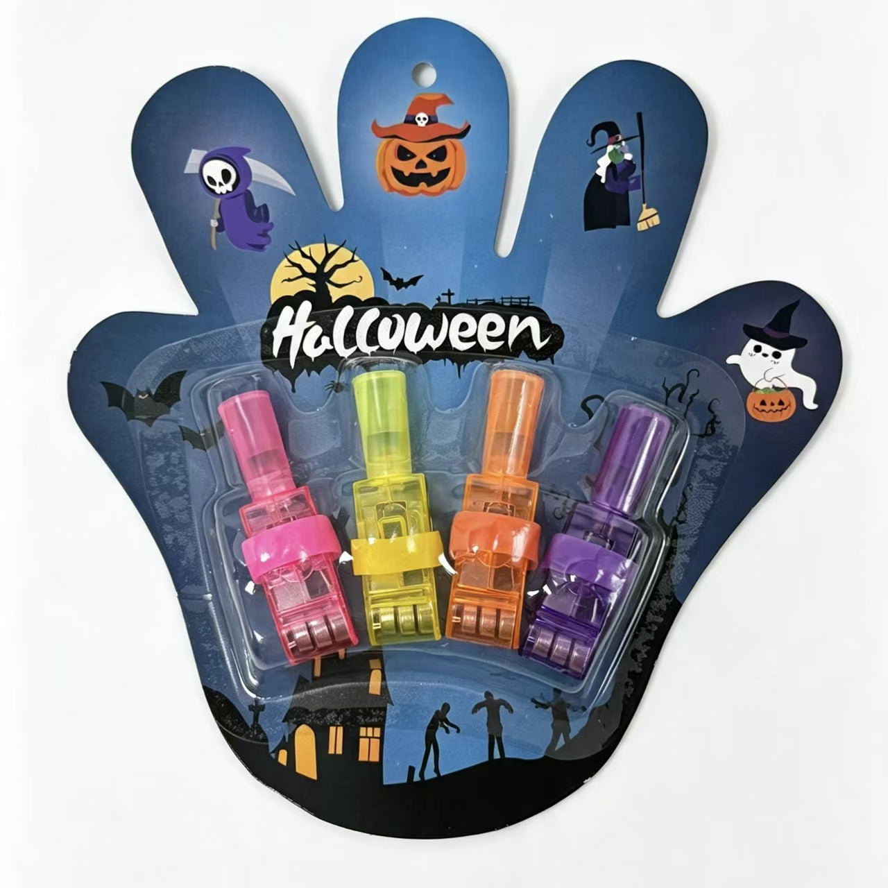 Halloween LED Finger Lights for Kids – 6/9/12 Set Flashing Finger Beam Lights for Trick or Treat, Party Favors & Classroom Rewards