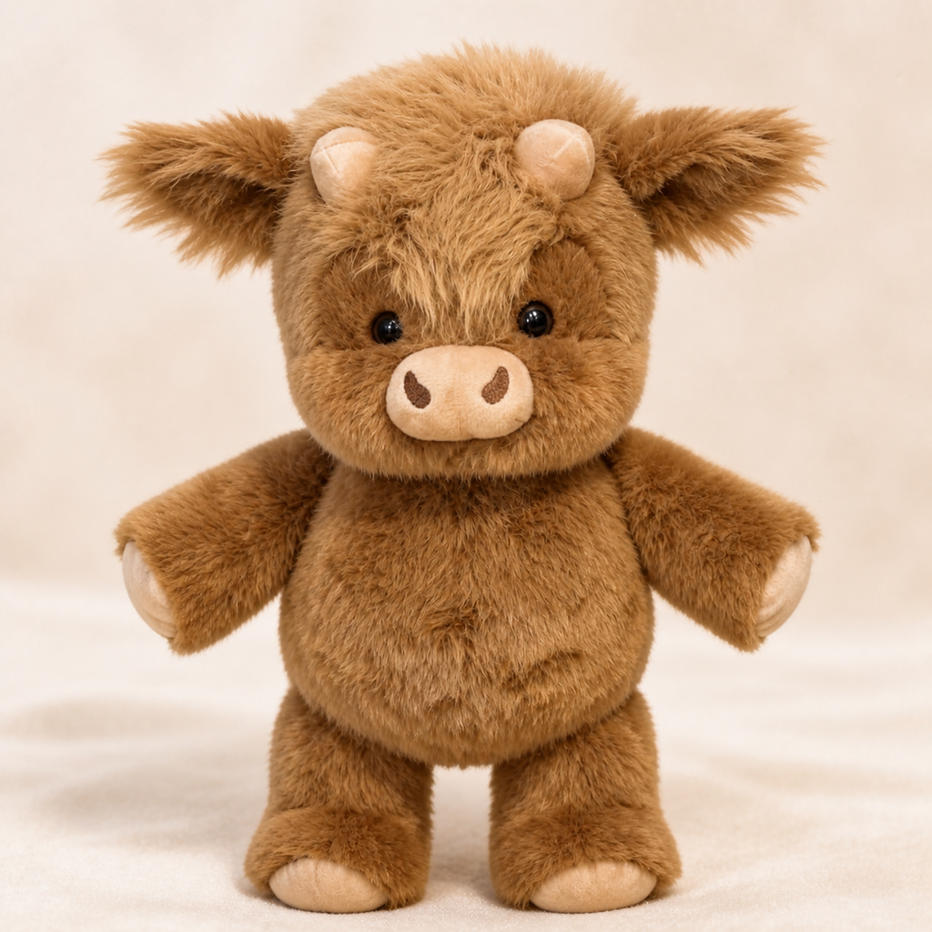Cute Cow Plush Toy – Soft 20cm Farm Animal Stuffed Toy for Bedroom, Office & Gifts