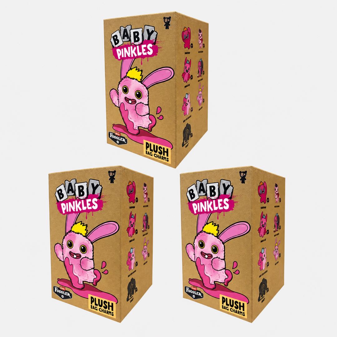 Baby Pinkles Plush Blind Box Keychain – Surprise Mystery Bag Charm Collectible Monster Plush Pendant