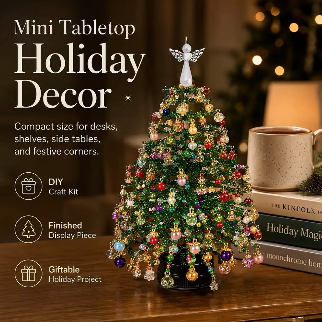 Create Your Own Christmas Magic | DIY Beaded Christmas Tree Craft Kit 🎄✨