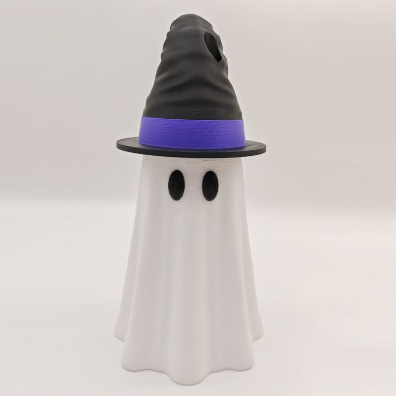 3D Ghost Can Holder – Cute Halloween Can Cooler Sleeve for all most Cans, Reusable Drink Insulator & Spooky Party Decoration