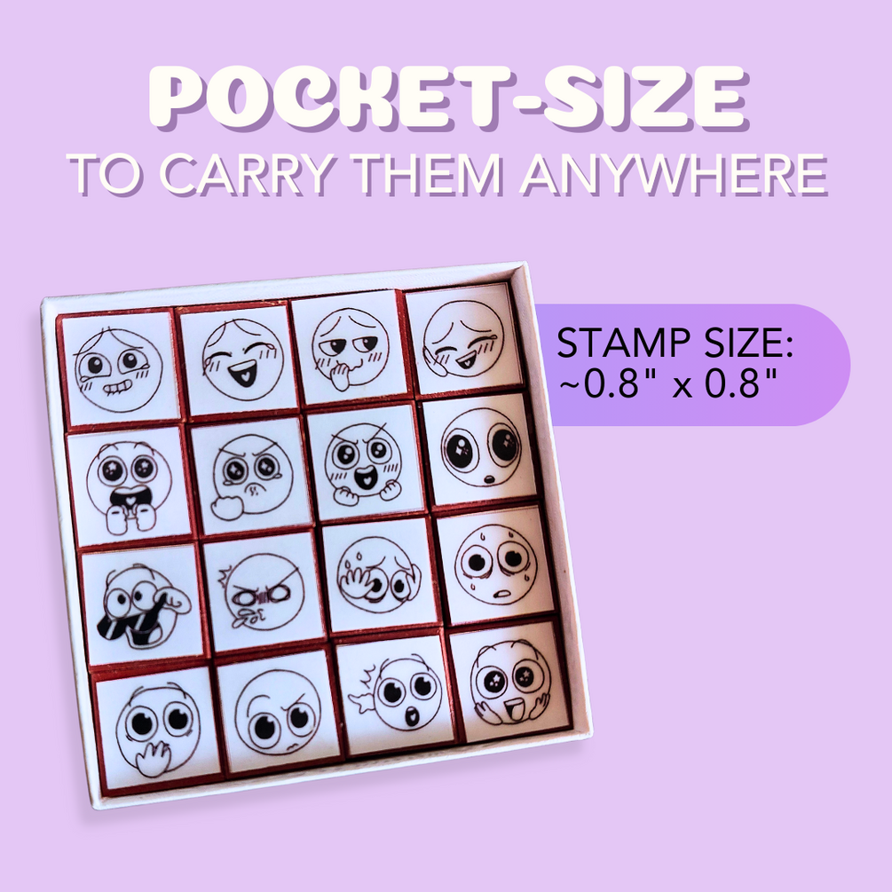 Joy and Shock Doodly Stamps design and impression details